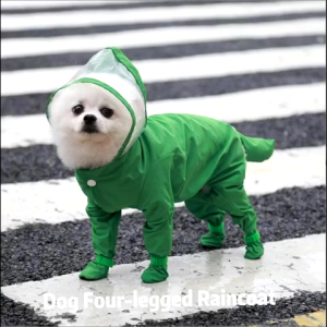 【Pre-order】 Whisker Waterproof Dog Raincoat for Big Dogs Bring Rain Boots Puppy Hoodie Cat Jacket Pet Clothes