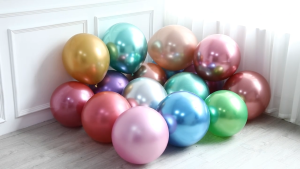 Balon Latex Metalik Chrome Jumbo Ukuran 18 inch Dekorasi Ulang Tahun