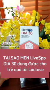 (HỏaTốc1h) LiveSpo DIA 30 (10 ống x 5ml) - Giảm Triệu Chứng Tiêu Chảy Cấp Rối Loạn Tiêu Hóa Có Tách Lẻ - Chính hãng