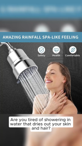 Shower Head 15 Stage Shower Filter Combo 3 Settings filtered showerhead