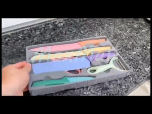 Pisau Dapur Set Stainless Knife Anti Lengket Isi 6 Pcs Pisau Marmer Set 6 In 1 Pisau Macaron Great Ceramic Knife Set Peralatan Masak Pisau