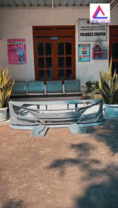 Bumper Bemper Truk Canter Model Patriot: Bahan Plat Besi Berkualitas Tinggi