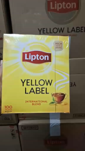 Lipton ชาลิปตันแบบซองจุ่ม กล่อง 100 ซอง × 2 กรัม มีเรทส่งทักแชต