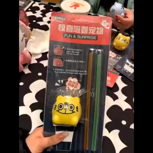 หลอดน้ำสำหรับเด็ก หลอดสำหรับเด็กหลอดใช้ซ้ำได้น่ารักพร้อมเสียงสำหรับงานเลี้ยงวันเกิดและขวดนมปาร์ตี้โ