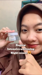 Reglow Intensive Whitening Night Cream - Penghilangkan Kulit Kusam Garis Halus dan Tanda Penuaan Dini