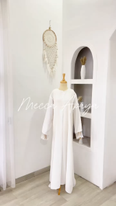Mecca  Abaya | Gamis Wanita Muslim Modern Motif Polos Fashion Ootd Casual Terbaru | Dres Muslimah Terbaru 2024