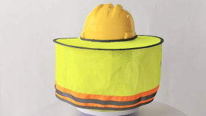 Hard Hat Sun Shield with High Visibility Reflective Strip Breathable and Foldable Hard Hat Shade