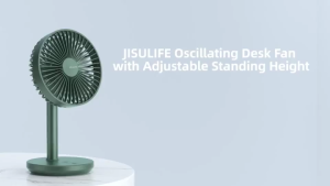 JISULIFE WIRELESS TABLE FAN TYPE-C FAST CHARGING 8000MAH EXTENDABLE DESK FAN 28H WORKING TIME (FA13P)