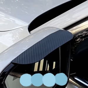 Talang Air Spion Mobil 2PCS/Set Eyebrow Shield Hujan Mobil Bahan PVC Carbon Tahan Hujan Perisai Hujan Cermin