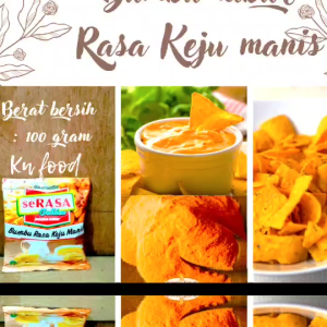 Bumbu Tabur keju manis 100gr Serasa Golden Halal MUI 100 gram