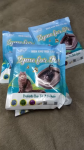 Men khử khuẩn cát vệ sinh cho thú cưng Zyme For Pet diệt mầm bệnh mùi hôi phân nước tiểu trong cát mèo gói 100g
