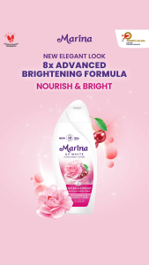 Twin Pack Marina Hand Body Lotion UV White 460ml - Nourish and Bright [2 pcs] - Exp : 11.2027