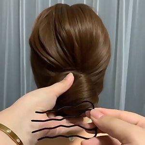 3Pcs Black Metal Hair Fork Clip Women Hairpins Combs Hairside Clips Updo Hairclips Salon Hair Styling Tool Headwear