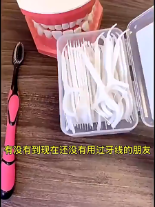 50Pc Set Dental Floss Set Benang Tusuk Gigi Pembersih Kotoran Sela Gigi