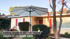 2.7m Outdoor Umbrella Tent Stand Big Umbrella Garden Beach Umbrella Waterproof Table Umbrella Patio Umbrella Market Table Umbrella