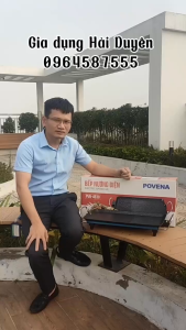 Bếp Nướng Điện POVENA 1500W PVN-4830 Bề mặt bếp rộng gấp đôi bếp nướng sunhouse 4607 Bảo hành 12 tháng