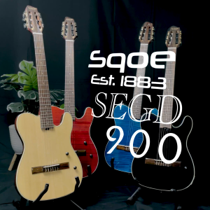 SQOE Spain SEGD900 Electroacoustic Silent Nylon Guitar with Piezo Pickups Solid Cedar Top Natural