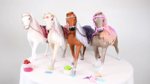 Ngựa Cho Búp Bê Mỹ Thời Trang Cô Gái Long Lanh Glitter Girls 35cm 14 inch by Battat Starlight 14" Toy Horse PVN6543 (hàng tồn kho)