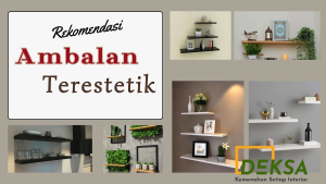 Rak Dinding Ambalan Minimalis Aestetic panjang 40cm 60cm 80cm  Warna Serat Kayu Cream Tebal 2cm