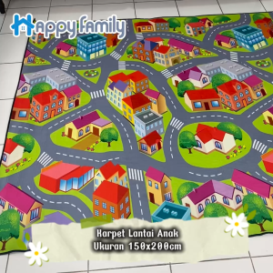 HappyFamily Karpet Anak-Anak Anti Slip Ukuran 150x200CM / Karpet Lantai Kamar Anak Playmat