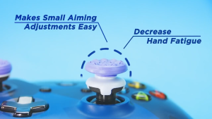 KontrolFreek Performance Thumbstick Galaxy Edition Mid-rise and High-rise Concave ThumbGrip For PS4/PS5 Controller Black