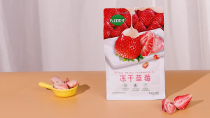 40G Creamy Coating Freeze-Dried Crispy Strawberry Ready Serve Snack-巧力果子冻干草莓即食蜜饯水果干休闲零食草莓脆袋装