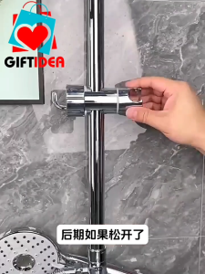 🔥SG LOCAL Seller🔥 18-25mm Adjustable 360 Degree Rotating Shower Head Holder for Slide Bar Slider Clamp Bathroom Replacement