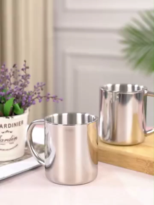 150ML Stainless Steel Cup Portable Mug Camping Outdoor Travel Stainless Steel Coffee Tea Cup Cawan Keluli /Cawan Steel 小口杯