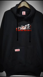 Switer Hoodie Terbaru Warna Hitam Pria Wanita Tebal Kasual Style Kece Top Lokal Bandung Sablon Enjoy Evrithing Momet