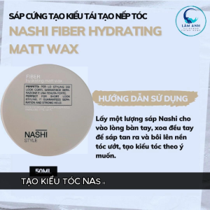 Sáp Nashi Style Fiber - Hydrating Matt Wax Tạo Kiểu & Giữ Nếp Cho Tóc 50ml