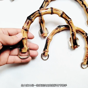 Gagang Tas Bambu Setengah Lingkar Bambu Bahan Plastik Bamboo Handle Bag Pegangan Tas