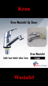 Keran Wastafel Cuci Tangan & Kran Washtafel Jungkit Up Down