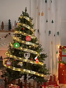 ไฟประดับ LED สีแดง 1m/3m/5m คู่มือประสบการณ์กระจาย สําหรับตกแต่งห้อง ใช้สี "เส้น" ที่สนุก