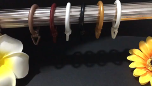 10PCS Plastic Curtain Rings  Shower Curtain Hook Hanger Bath Drape Loop Clip Glide Convenient Replacement Bathroom Accessories Strong Plastic Simple Mute Thicken Hanging Loop Buckle Curtain Rings Curtain Accessories Roman Rod Clip Hook