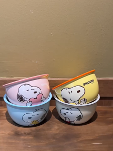 ชามเซรามิค ถ้วยทนความร้อน Sn งานลิขสิทธิ์แท้ ขนาด 11.70x6.50 cm. ความจุ 400 ml. สามารถเข้าเตาอบ ไมโครเวฟได้