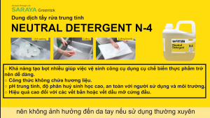 Dung Dịch Tẩy Rửa Trung Tính Saraya Smart San Neutral Detergent N-4 - Can 5Kg