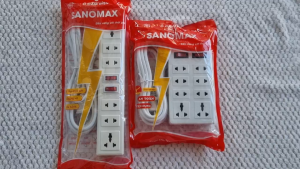 Ổ cắm điện nhiều lỗ cắm (8 lỗ - 6 lỗ) cao cấp có công tắc Sanomax dây dài 3m/ 5m - Bảo hành chính hãng đổi mới