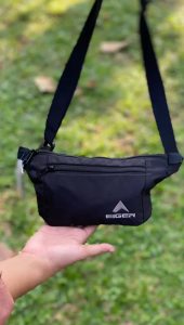 Tas Pinggang Eiger 6259 Black Money Belt Pouch Bag