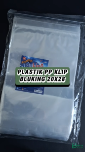 Plastik PP Klip 20x28 Tebal 50 Micron Kemasan Snack BluKing Zip Lock Zipper 20 x 28 Bungkus Keripik Kacang Cemilan Basreng
