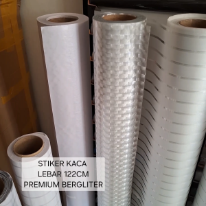 STIKER KACA JENDELA RUMAH KANTOR lebar 122cm premium bergliter panjang perMETER