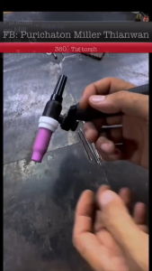 หัวเชื่อม TIG รุ่น WP-9/FV/17/FV/18/FV/26/FV/26F/26FV/26P/26P 360 องศา พร้อมสายเชื่อม Air Cool สำหรับงานเหล็ก/คอนกรีต