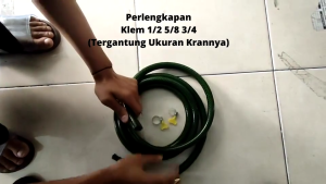 GEMUK Selang Air Cuci Motor 30 Meter Sepaket Selang Air Anti Lumut Hijau Dengan Semprotan Nozzle Selang Air Cuci Mobil Selang Air Taman Selang Serat Benang