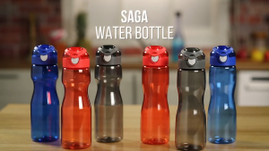 Infantino | Renga Saga One Click Opening Tritan Water Bottle With Silicone Sleeve - 730ML