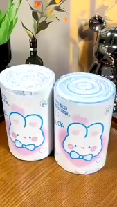 ถุงขยะอย่างหนา ถุงขยะในบ้าน ถุงพลาสติก ถุงขยะมีหูหิ้ว อย่างหนา 1 แพ็ก 100 ใบ