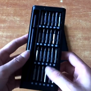 JE.ID Obeng Set 24 in 1 + Box Obeng Magnet Lengkap Serbaguna Magnetic Screwdriver Kit Hardware Reparasi Handphone Laptop Alumunium Tools Set Multifungsi isi 24 Premium