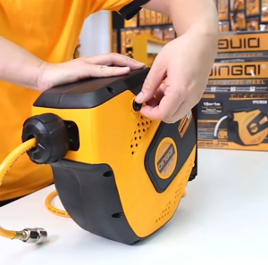 DINGQI ม้วนโรลสายลม PVC 5/16" ดึงกลับอัตโนมัติ ความยาว 10-20 เมตร