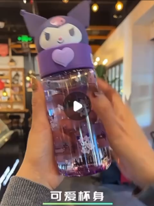 STV Botol Minum Teguk Karakter Sanrio Anak 450 mLBPA Free Kuromi My Melody Cinnamoroll