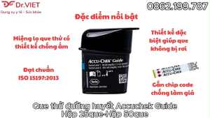 Que thử đường huyết ACCU CHEK GUIDE
