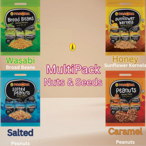 Pagoda Minipack Nuts & Seeds – 12g X 20pkts (Convenient Mini Snacks in a Bag)