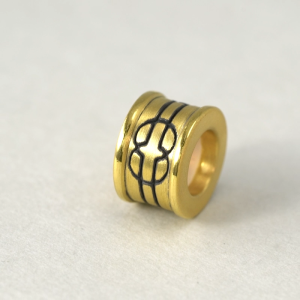 Chow Sang Sang 周生生 XL Charme Noir 999 Gold Charm - Wisdom 86642C for Men and Women (Bracelet Not Included)